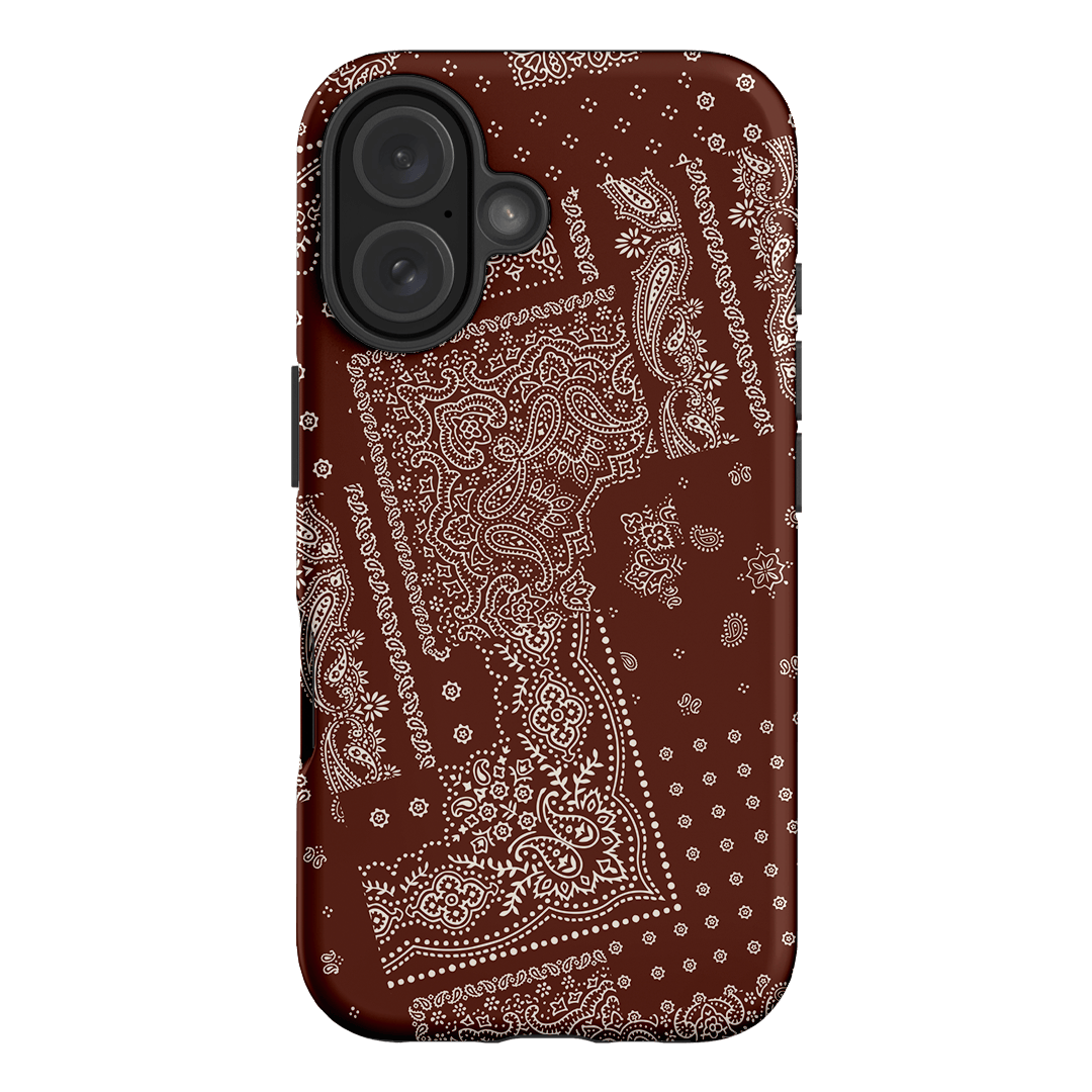 Paisley Cinnamon Printed Phone Cases iPhone 16 / Armoured by The Dairy - The Dairy