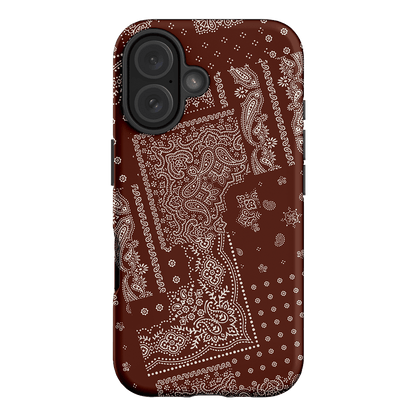 Paisley Cinnamon Printed Phone Cases iPhone 16 / Armoured by The Dairy - The Dairy