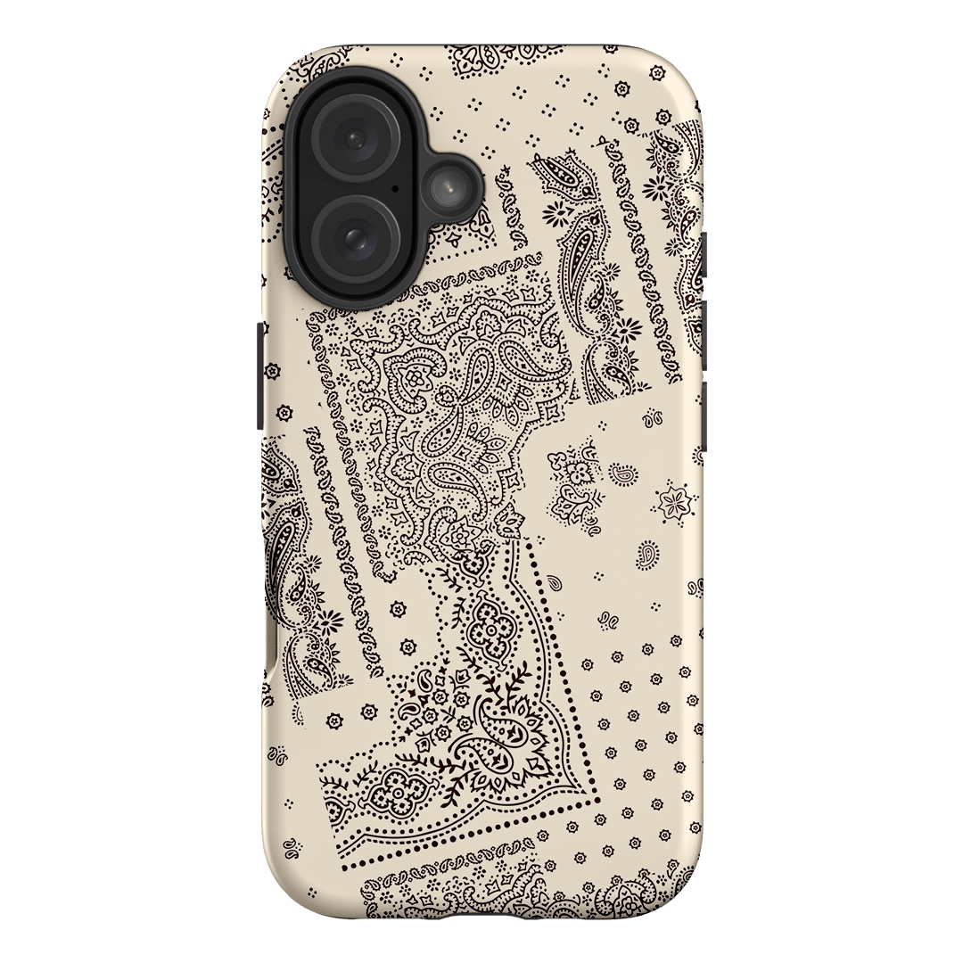 Paisley Ecru Printed Phone Cases iPhone 16 / Armoured by The Dairy - The Dairy