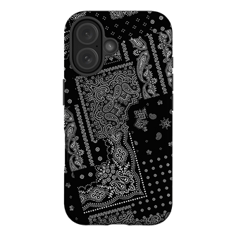 Paisley Noir Printed Phone Cases iPhone 16 / Armoured by The Dairy - The Dairy
