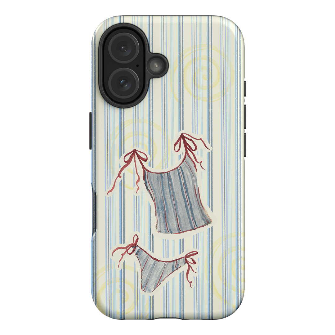 Stripe Tankini Printed Phone Cases iPhone 16 / Armoured by Kayla Carr - The Dairy