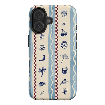 Summer Snacks Blue Printed Phone Cases iPhone 16 / Armoured by Charlie Taylor - The Dairy
