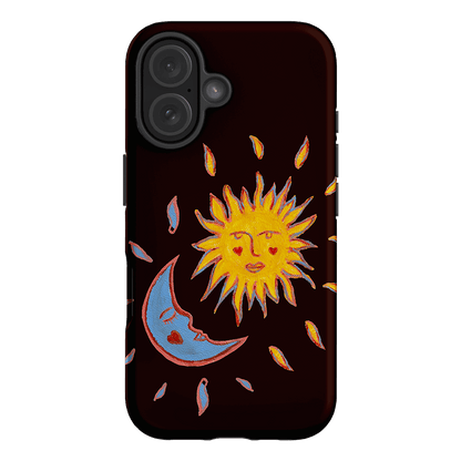Sun & Moon Plum Printed Phone Cases iPhone 16 / Armoured by BG. Studio - The Dairy