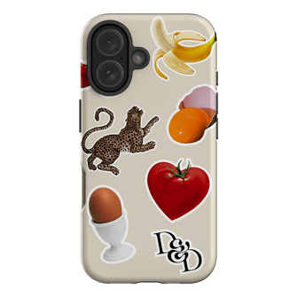 Sunday Stickers Cream Printed Phone Cases iPhone 16 / Armoured by Desmond & Dempsey - The Dairy