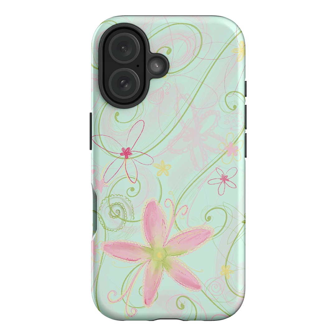 Swirl Blue Printed Phone Cases iPhone 16 / Armoured by Kayla Carr - The Dairy