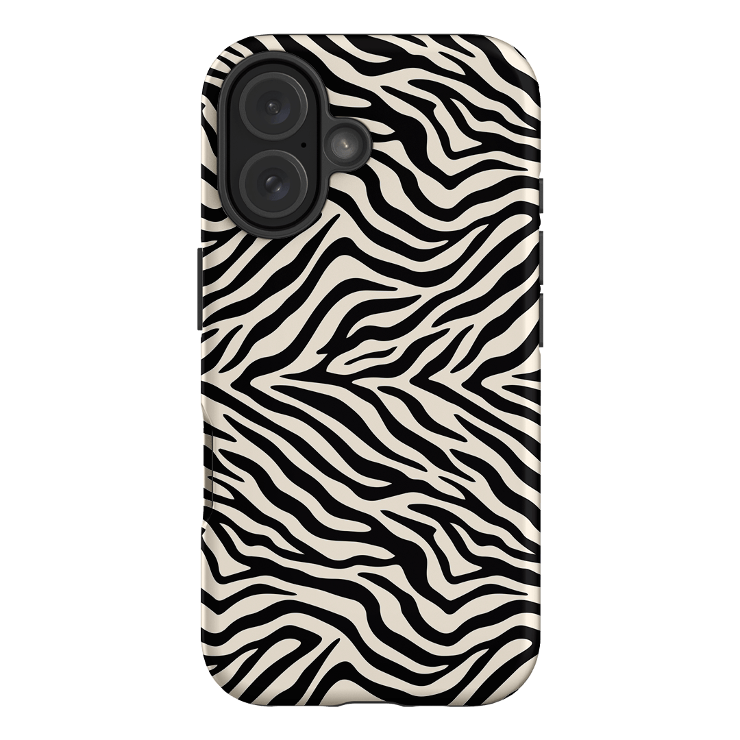 Zebra Ink Printed Phone Cases iPhone 16 / Armoured by The Dairy - The Dairy