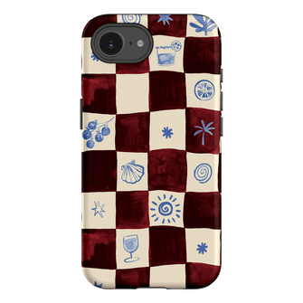 Afternoon Mezze Maroon Printed Phone Cases iPhone 16E / Armoured by Charlie Taylor - The Dairy
