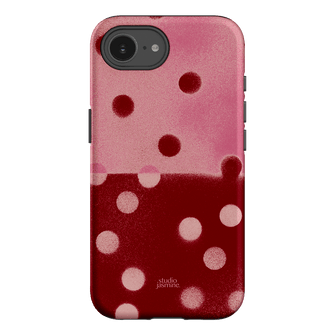 Cherry Polka Dot Printed Phone Cases iPhone 16E / Armoured by Jasmine Dowling - The Dairy