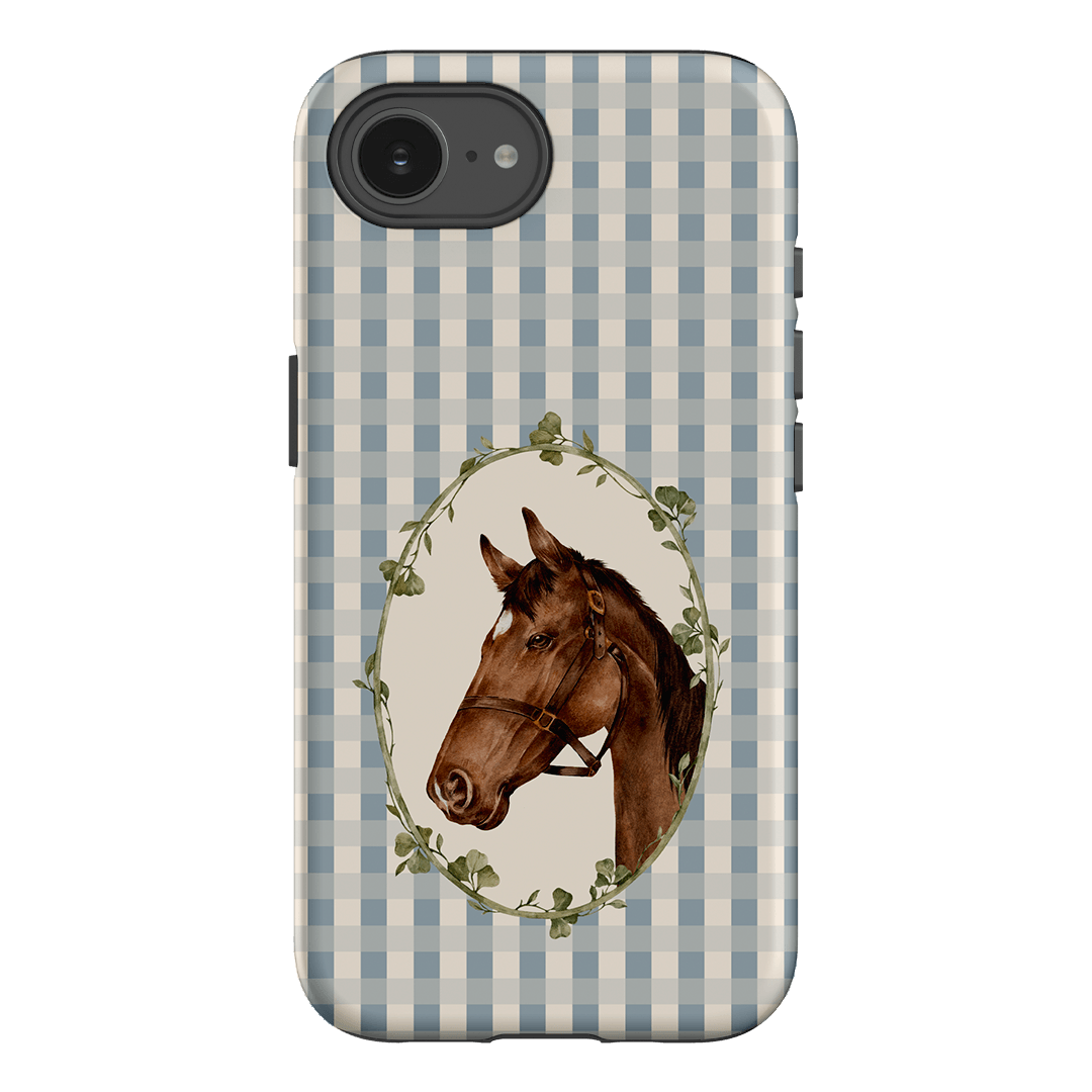Gingham Horse Printed Phone Cases iPhone 16E / Armoured by Kasiags Art - The Dairy