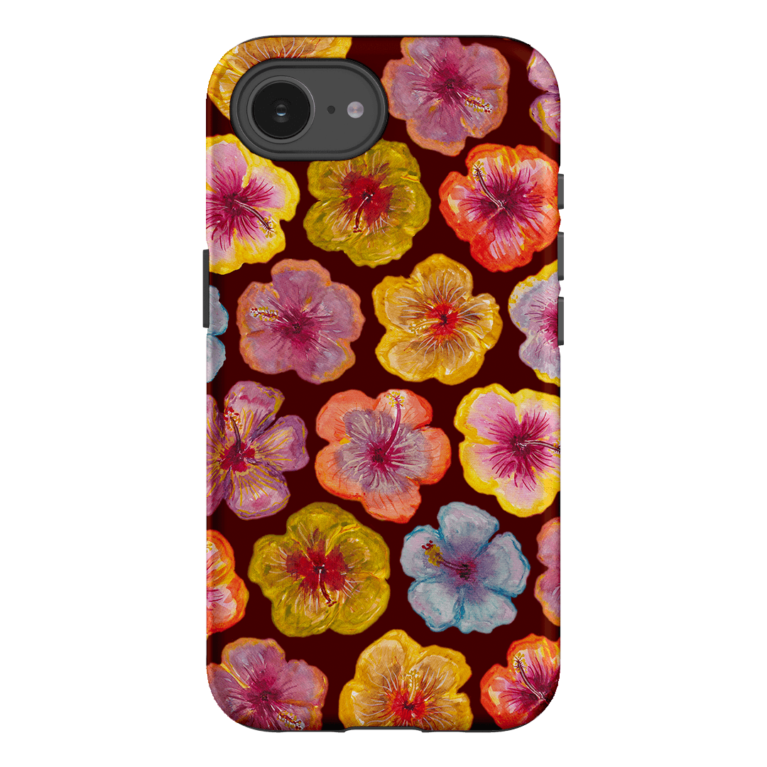 Hibiscus Holiday Rouge Printed Phone Cases iPhone 16E / Armoured by BG. Studio - The Dairy