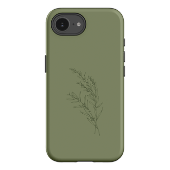 Khaki Wattle Printed Phone Cases iPhone 16E / Armoured by Typoflora - The Dairy