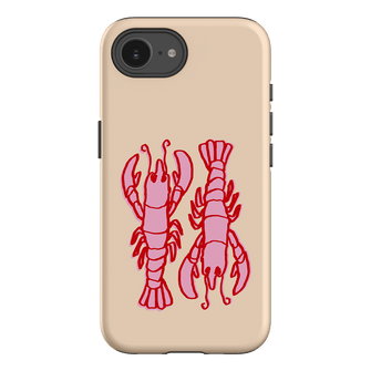 Lobster Love Peach Printed Phone Cases iPhone 16E / Armoured by The Dairy - The Dairy