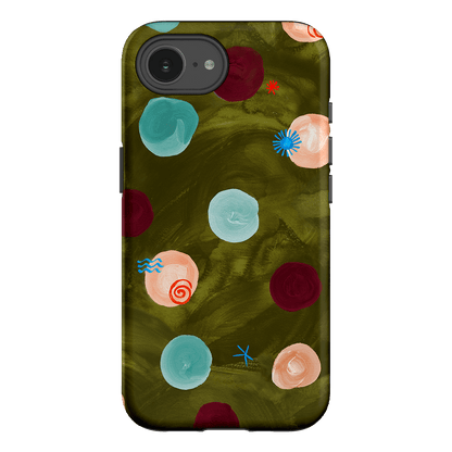 Olive Spot Printed Phone Cases iPhone 16E / Armoured by Charlie Taylor - The Dairy