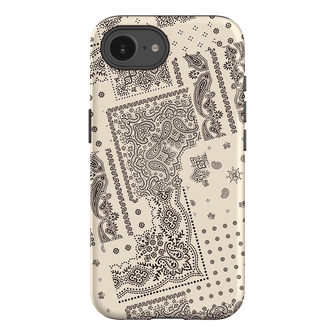 Paisley Ecru Printed Phone Cases iPhone 16E / Armoured by The Dairy - The Dairy