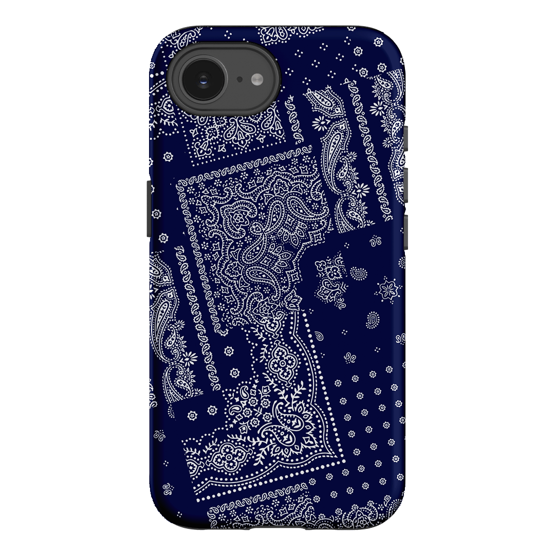 Paisley Indigo Printed Phone Cases iPhone 16E / Armoured by The Dairy - The Dairy