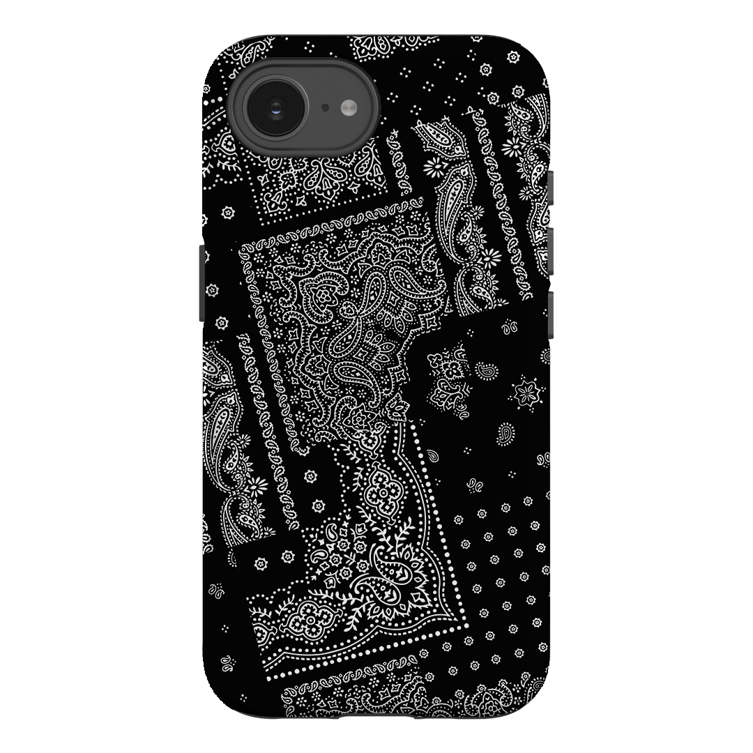 Paisley Noir Printed Phone Cases iPhone 16E / Armoured by The Dairy - The Dairy
