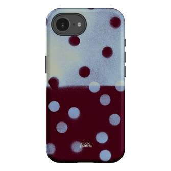 Plum Polka Dot Printed Phone Cases iPhone 16E / Armoured by Jasmine Dowling - The Dairy