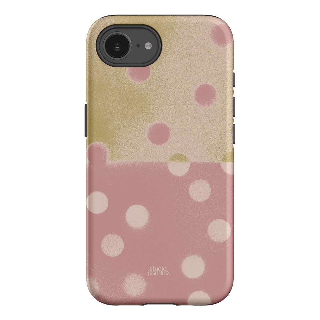 Strawberry Polka Dot Printed Phone Cases iPhone 16E / Armoured by Jasmine Dowling - The Dairy