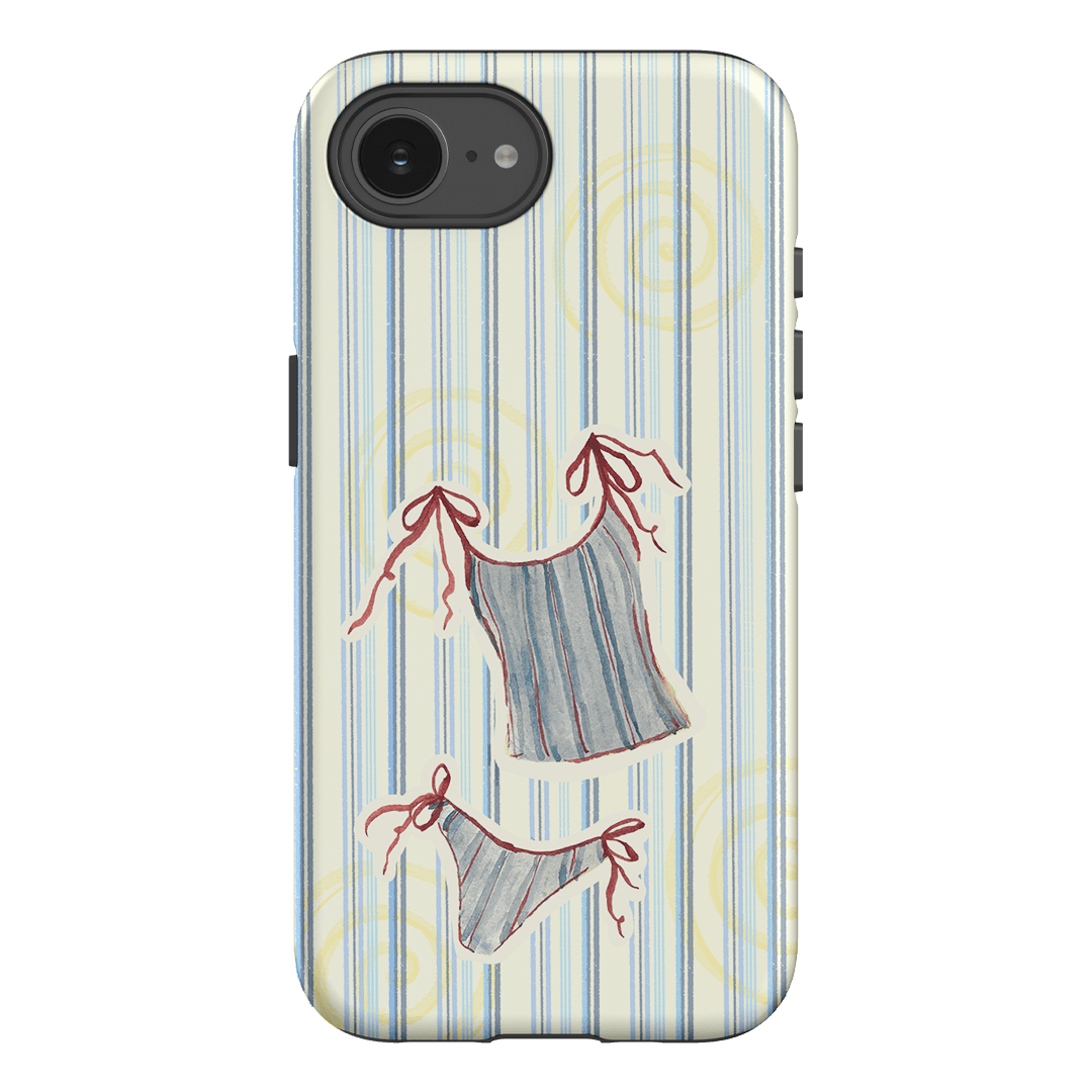 Stripe Tankini Printed Phone Cases iPhone 16E / Armoured by Kayla Carr - The Dairy