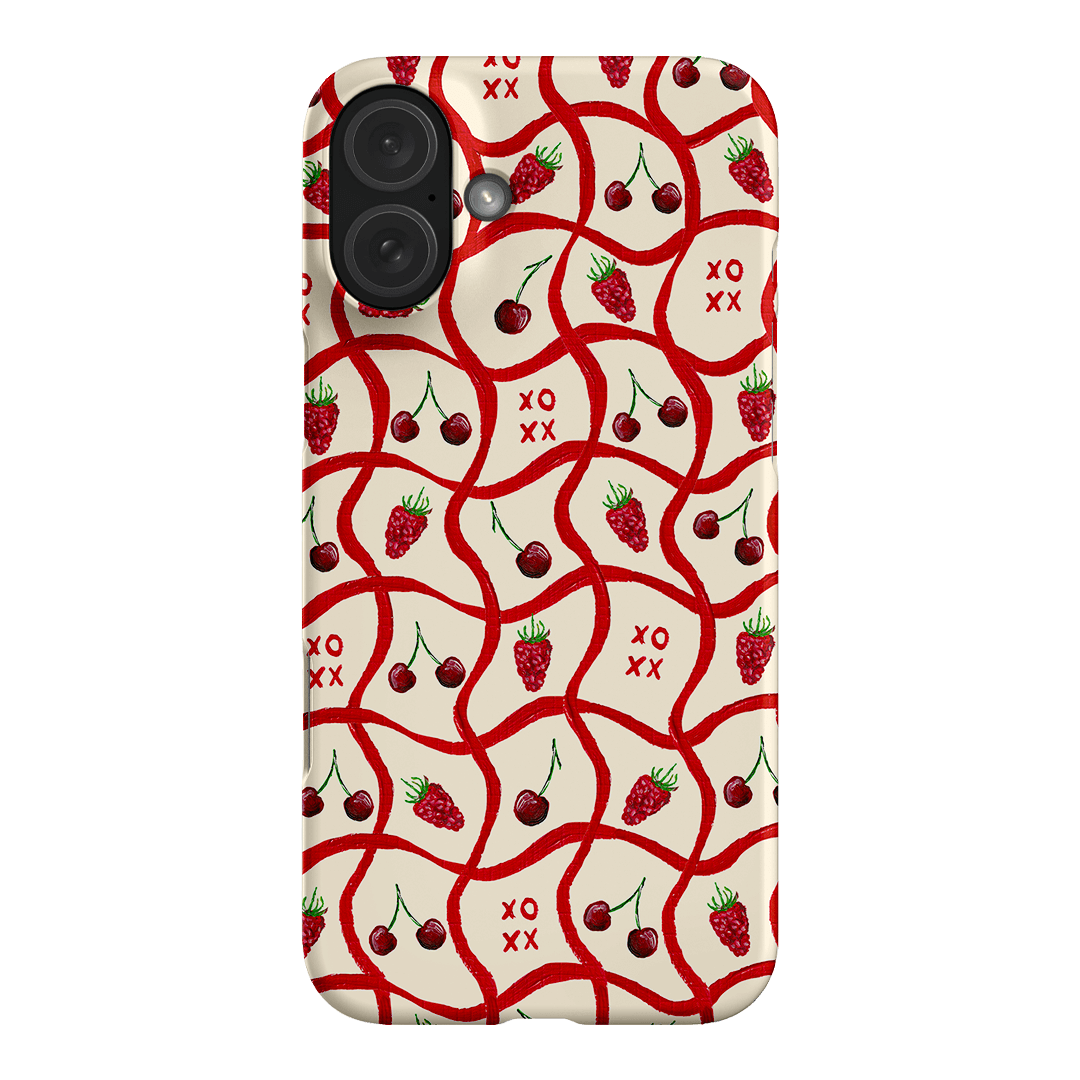 Cherries & Berries Printed Phone Cases iPhone 16 Plus / Snap by BG. Studio - The Dairy