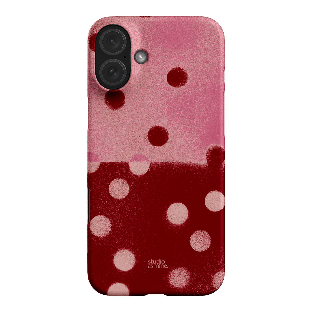 Cherry Polka Dot Printed Phone Cases iPhone 16 Plus / Snap by Jasmine Dowling - The Dairy