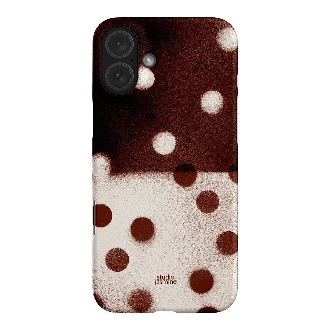 Espresso Polka Dot Printed Phone Cases iPhone 16 Plus / Snap by Jasmine Dowling - The Dairy