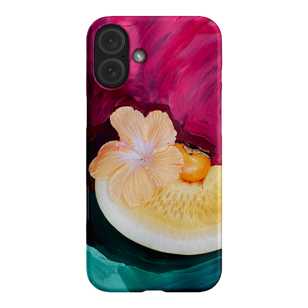 Hibiscus Melon Printed Phone Cases iPhone 16 Plus / Snap by Nicole Nelius - The Dairy