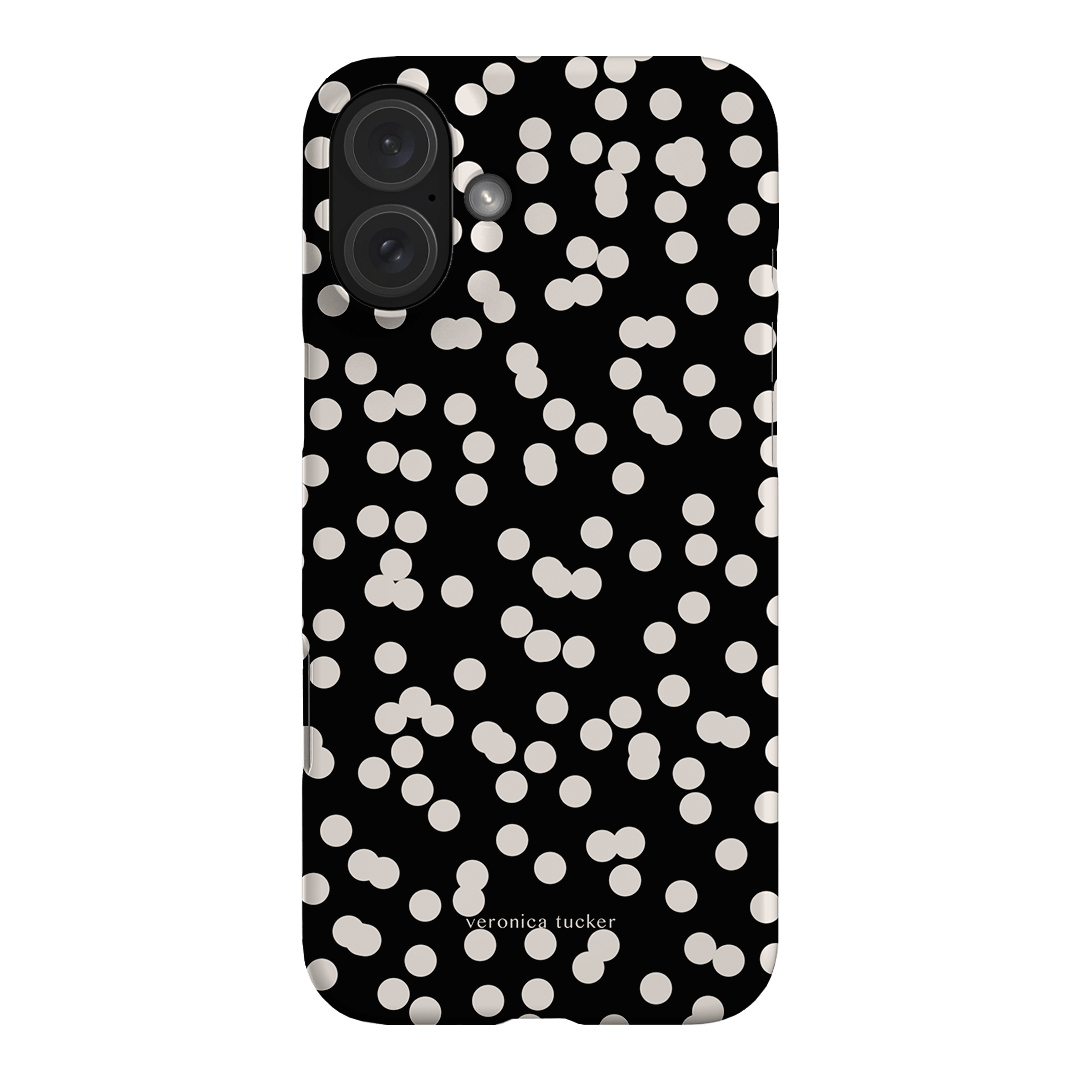 Mini Confetti Noir Printed Phone Cases iPhone 16 Plus / Snap by Veronica Tucker - The Dairy