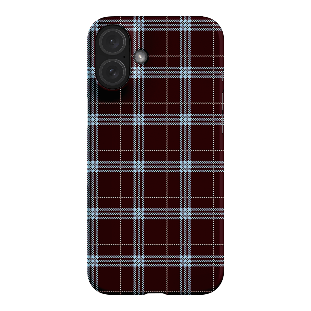 Mocha Plaid Printed Phone Cases iPhone 16 Plus / Snap by The Dairy - The Dairy
