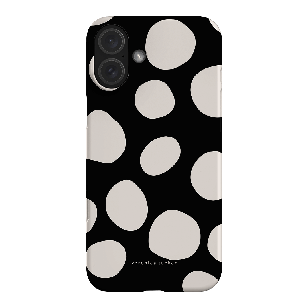 Pebbles Noir Printed Phone Cases iPhone 16 Plus / Snap by Veronica Tucker - The Dairy