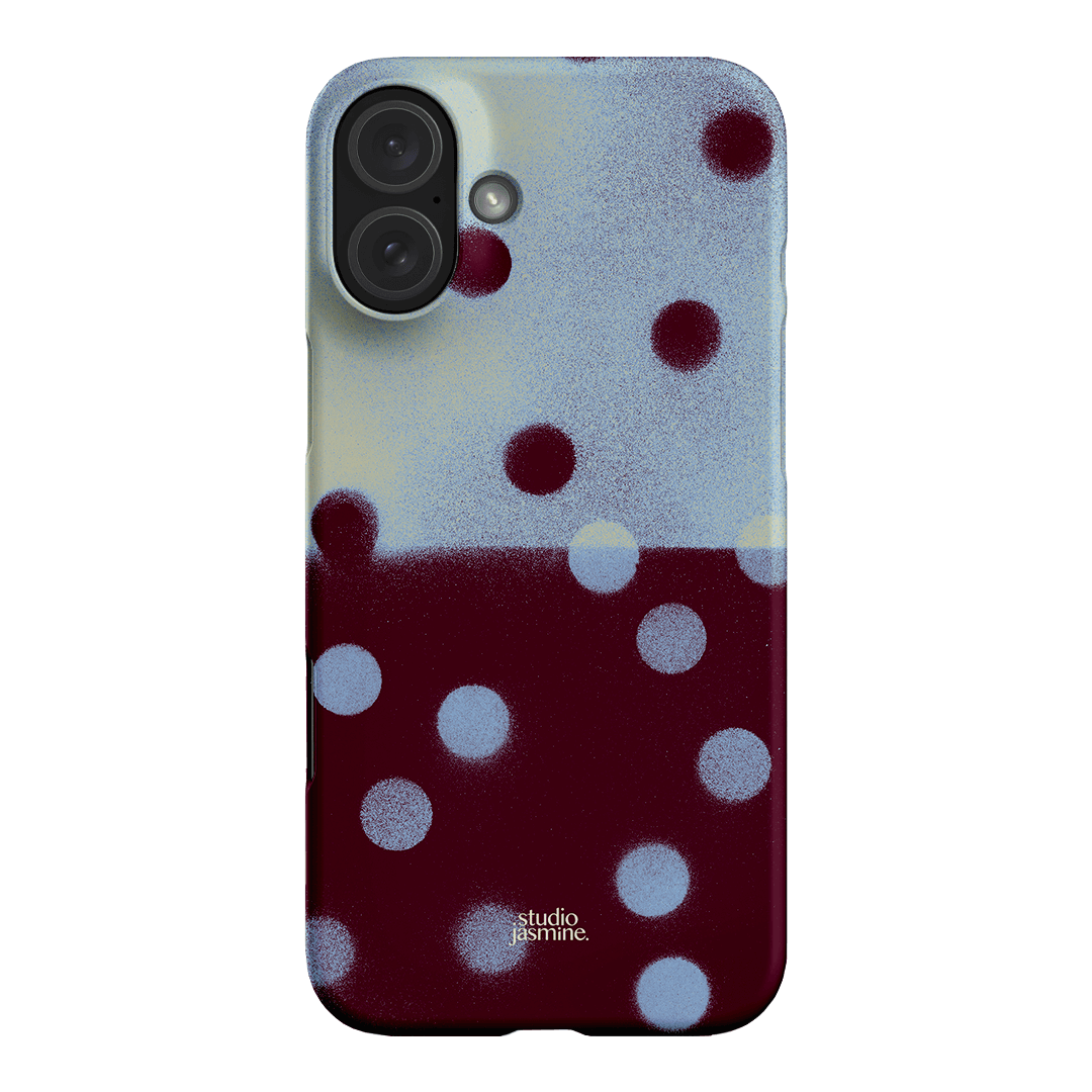 Plum Polka Dot Printed Phone Cases iPhone 16 Plus / Snap by Jasmine Dowling - The Dairy