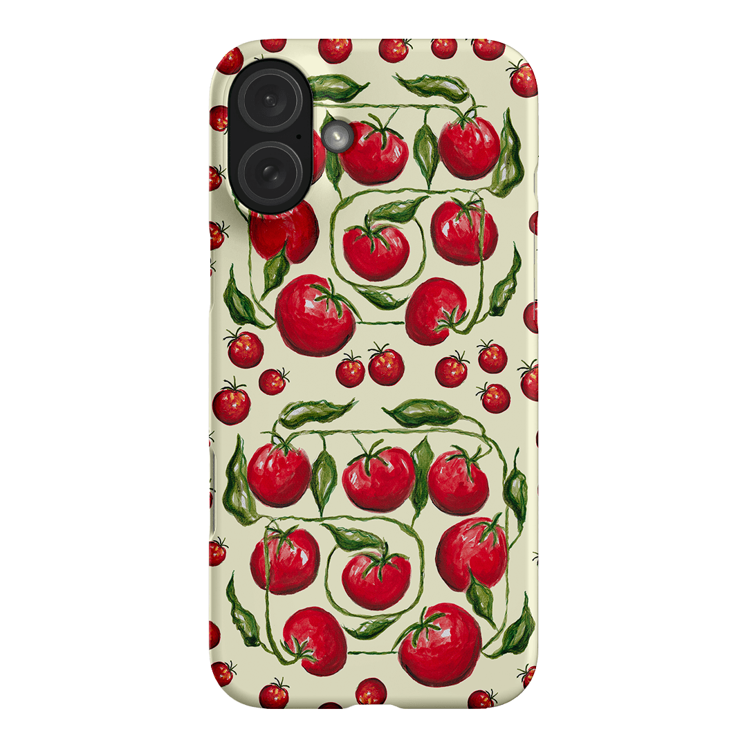 Red Tomatoes Printed Phone Cases iPhone 16 Plus / Snap by BG. Studio - The Dairy