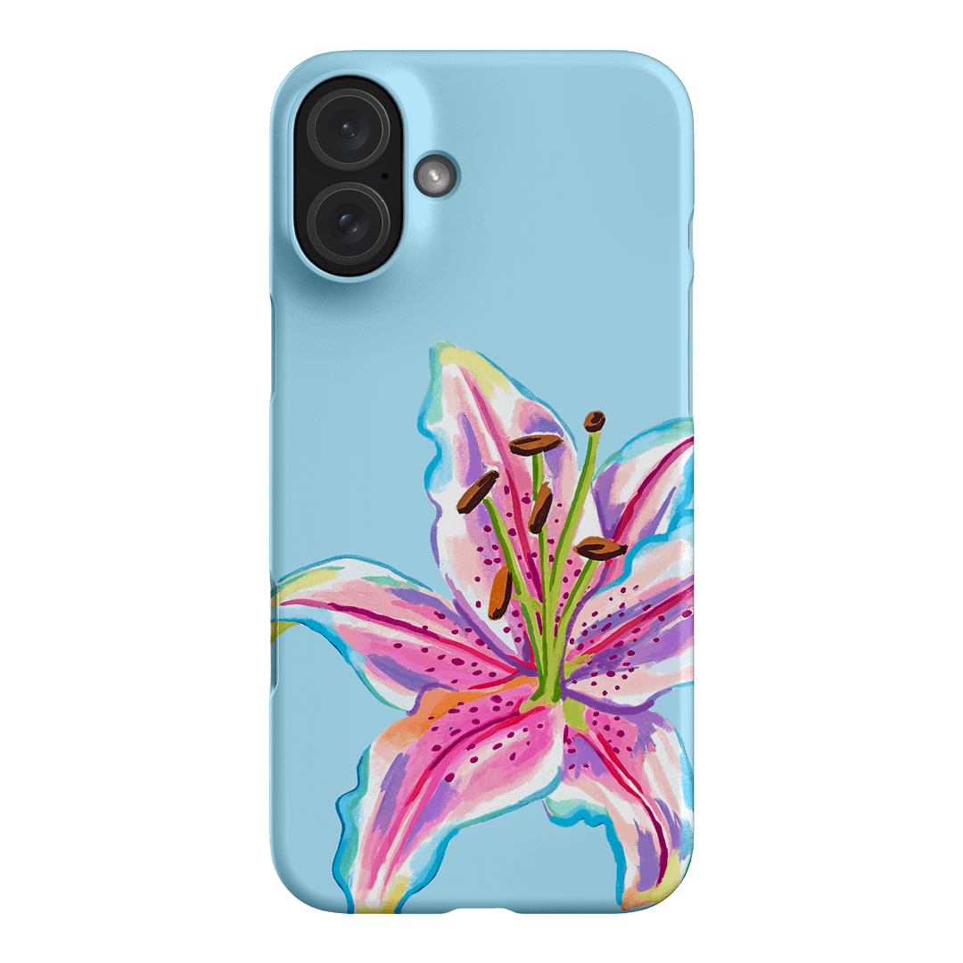 Sky Lily Printed Phone Cases iPhone 16 Plus / Snap by Femke Studio - The Dairy