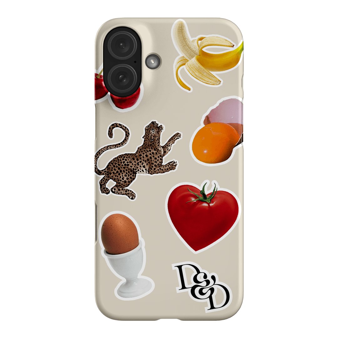 Sunday Stickers Cream Printed Phone Cases iPhone 16 Plus / Snap by Desmond & Dempsey - The Dairy