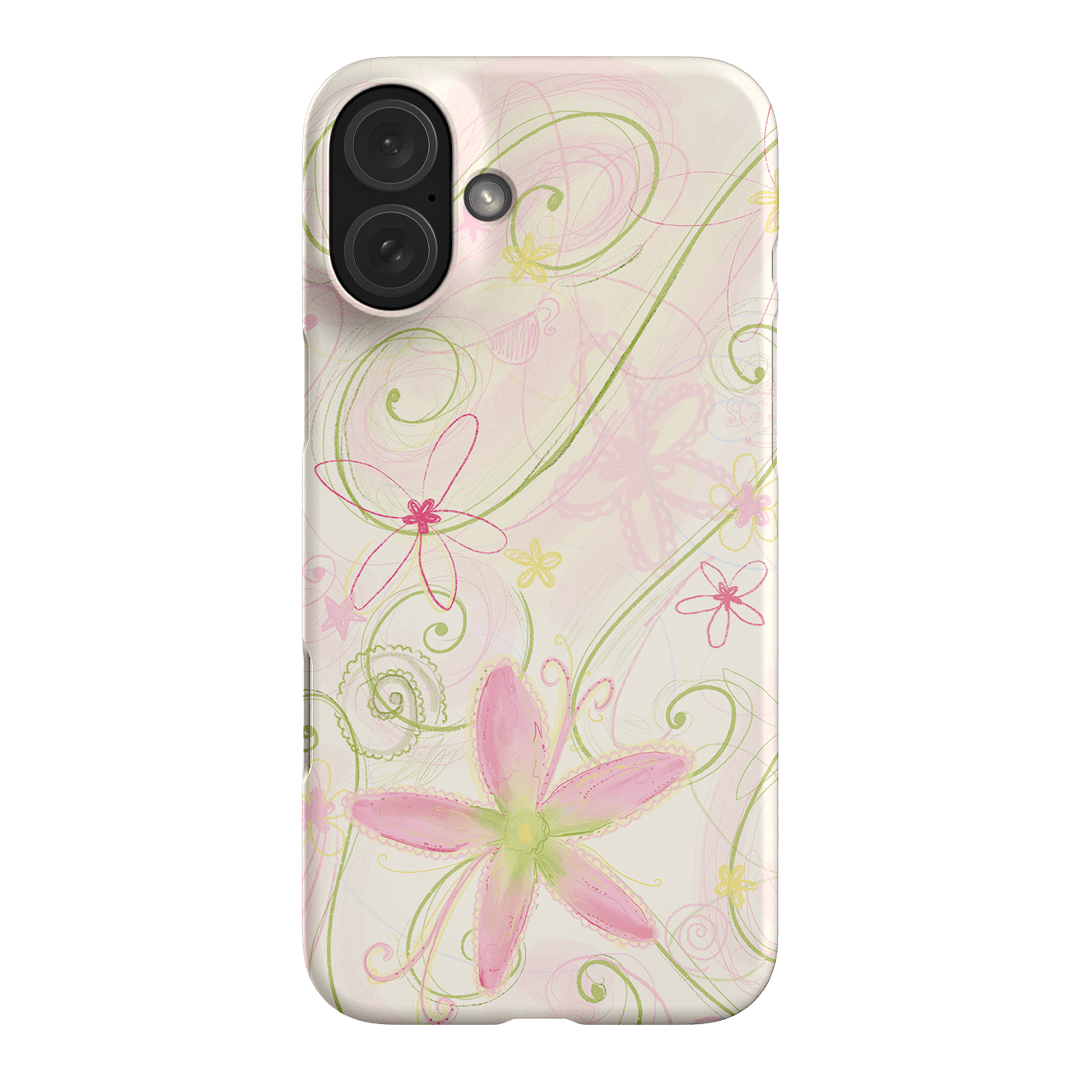 Swirl Pink Printed Phone Cases iPhone 16 Plus / Snap by Kayla Carr - The Dairy