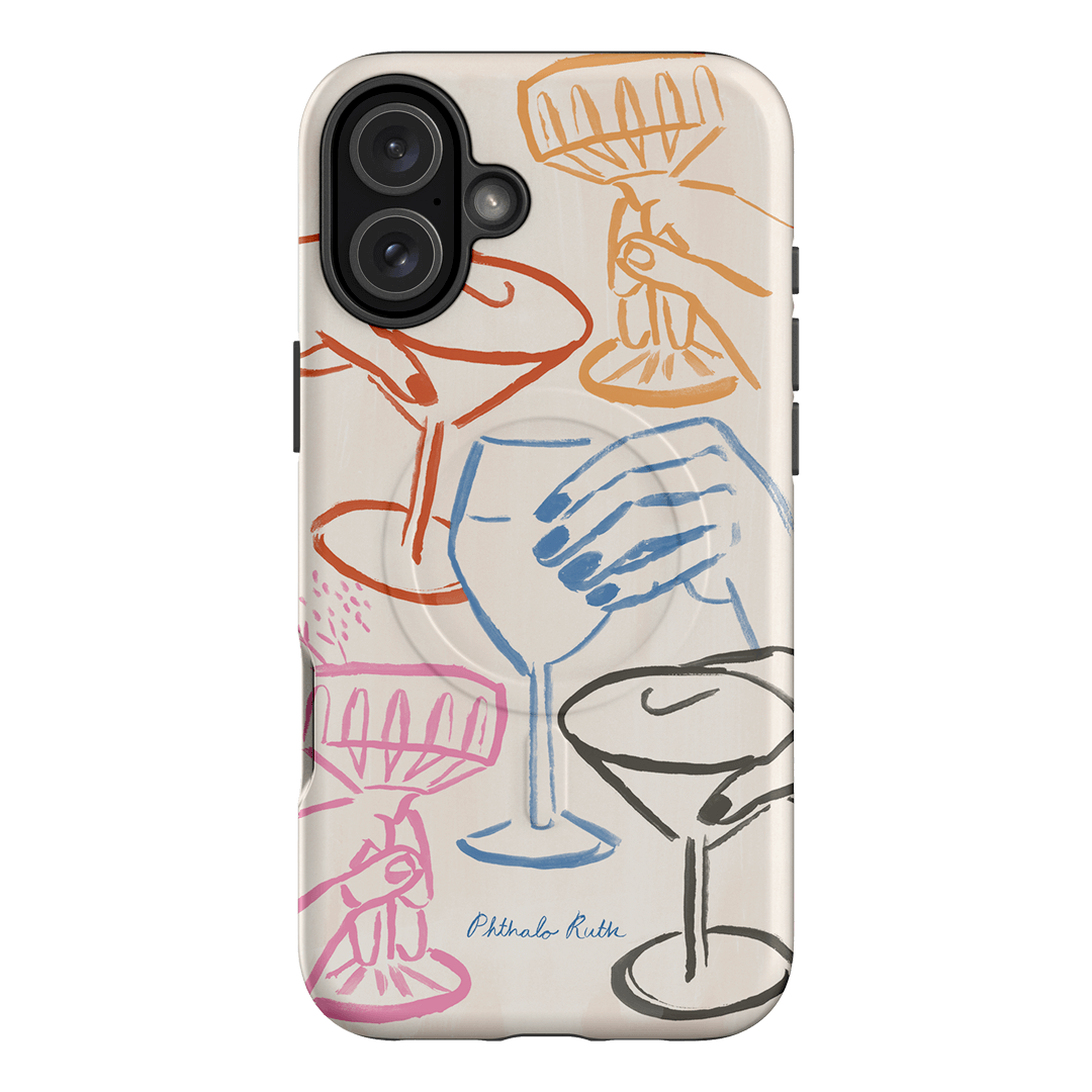 Cheers Multi Printed Phone Cases iPhone 16 Plus / Armoured MagSafe by Phthalo Ruth - The Dairy