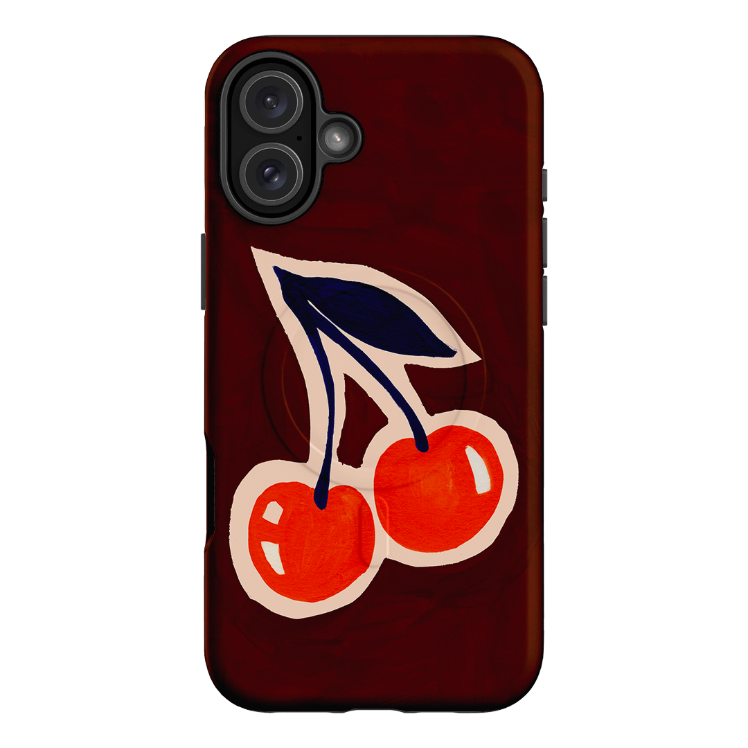 Cherries Printed Phone Cases iPhone 16 Plus / Armoured MagSafe by Studio Bon - The Dairy