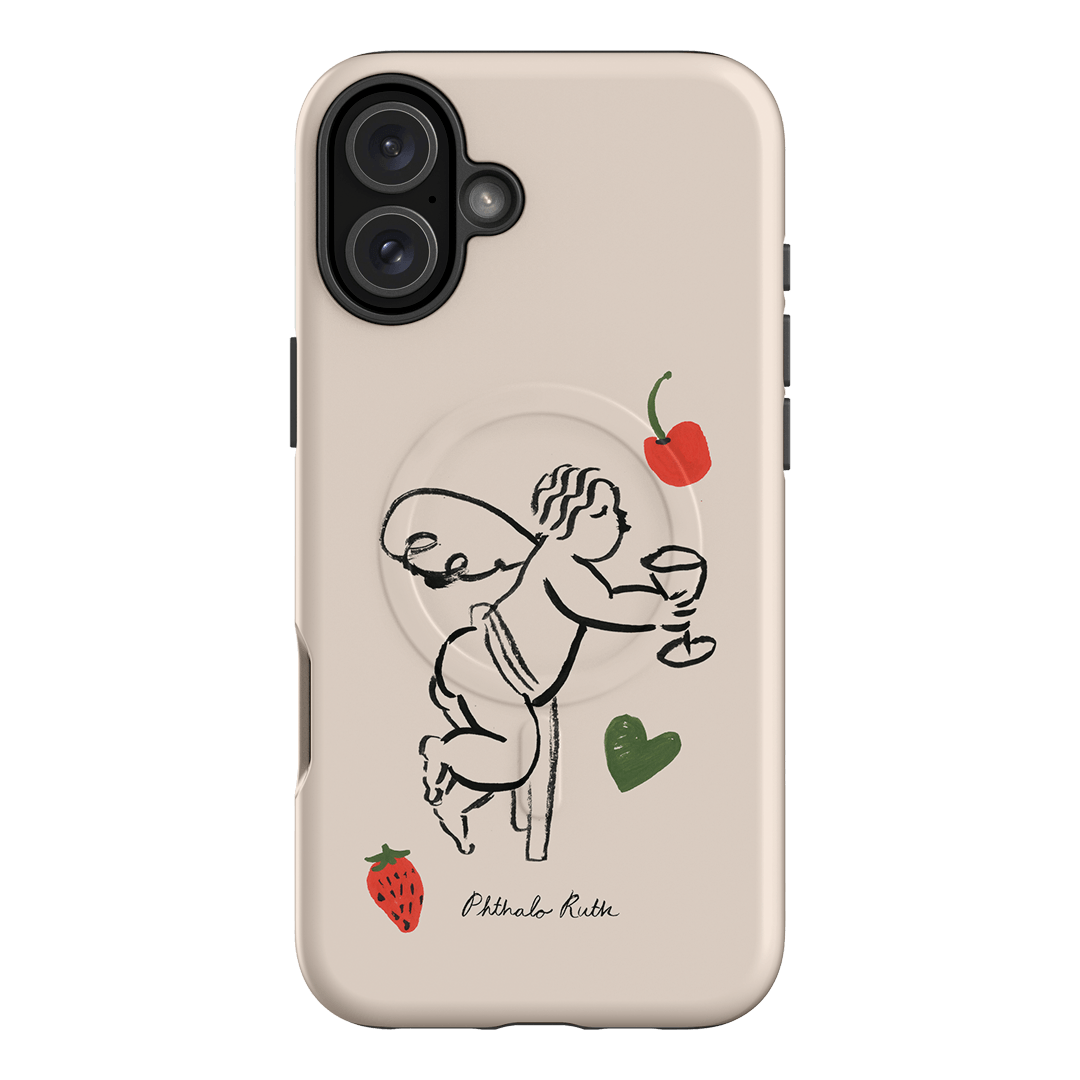 Cherub Printed Phone Cases iPhone 16 Plus / Armoured MagSafe by Phthalo Ruth - The Dairy