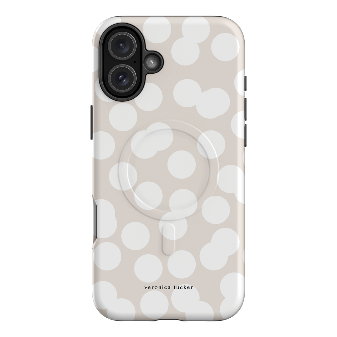 Confetti White Printed Phone Cases iPhone 16 Plus / Armoured MagSafe by Veronica Tucker - The Dairy