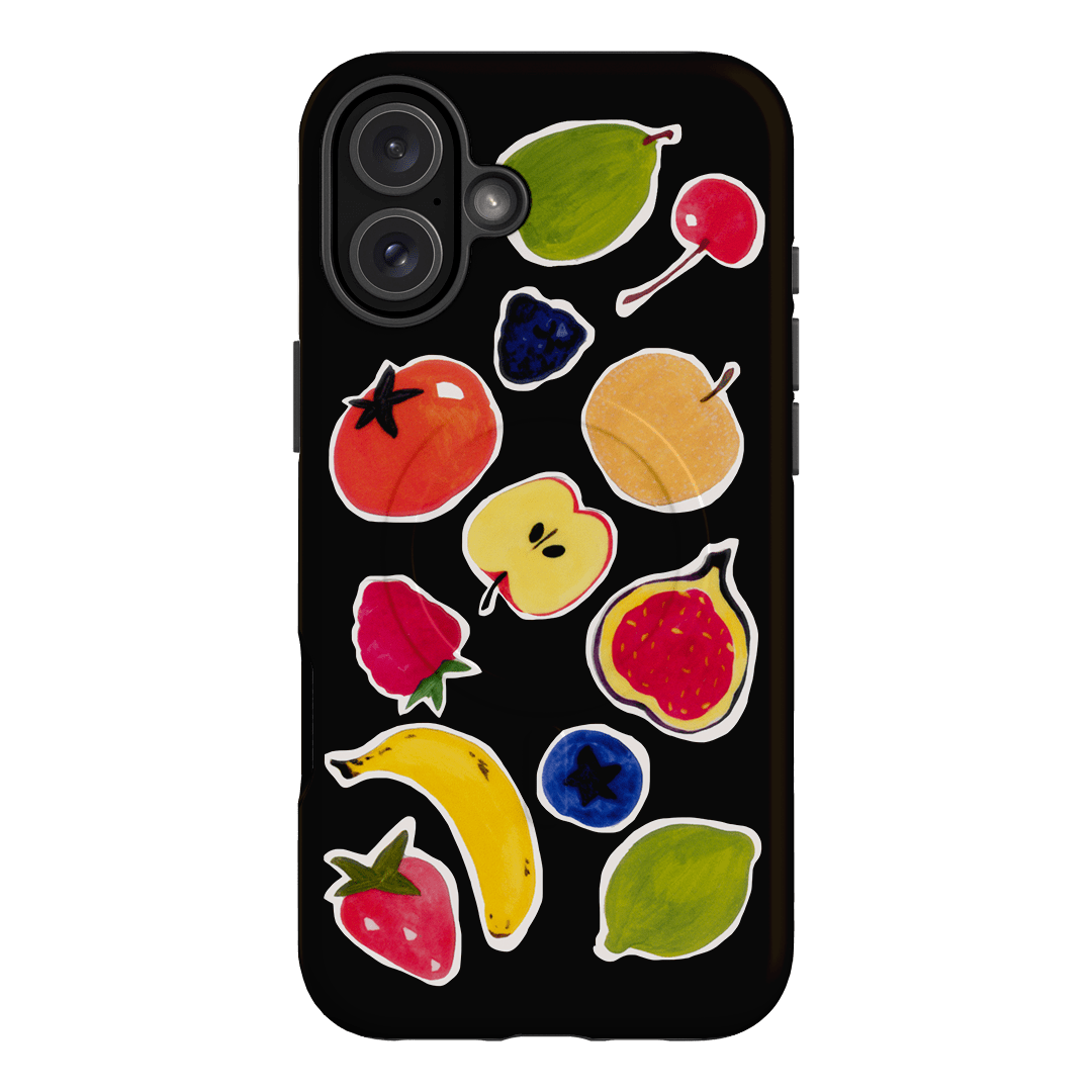 Fruit Stickers Printed Phone Cases iPhone 16 Plus / Armoured MagSafe by Studio Bon - The Dairy