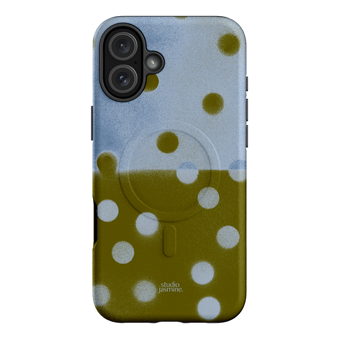 Lake Polka Dot Printed Phone Cases iPhone 16 Plus / Armoured MagSafe by Jasmine Dowling - The Dairy