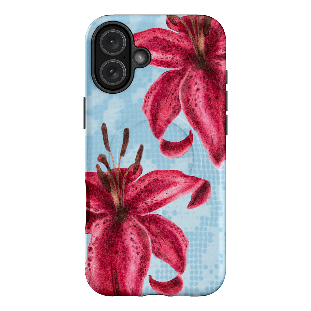 Lillies Printed Phone Cases iPhone 16 Plus / Armoured MagSafe by Sally Hungerford - The Dairy