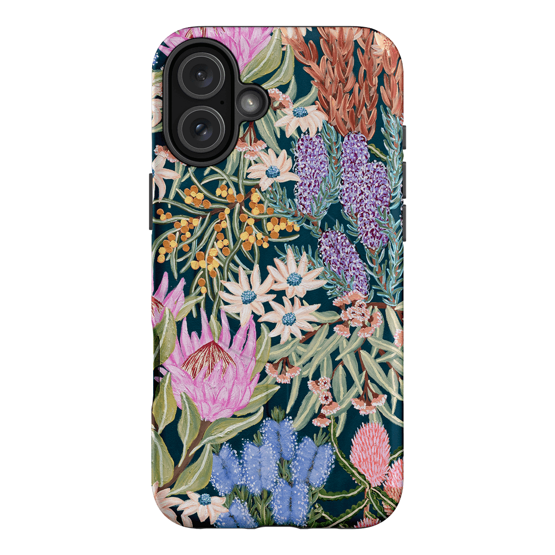 Moonlit Floral Printed Phone Cases iPhone 16 Plus / Armoured MagSafe by Amy Gibbs - The Dairy