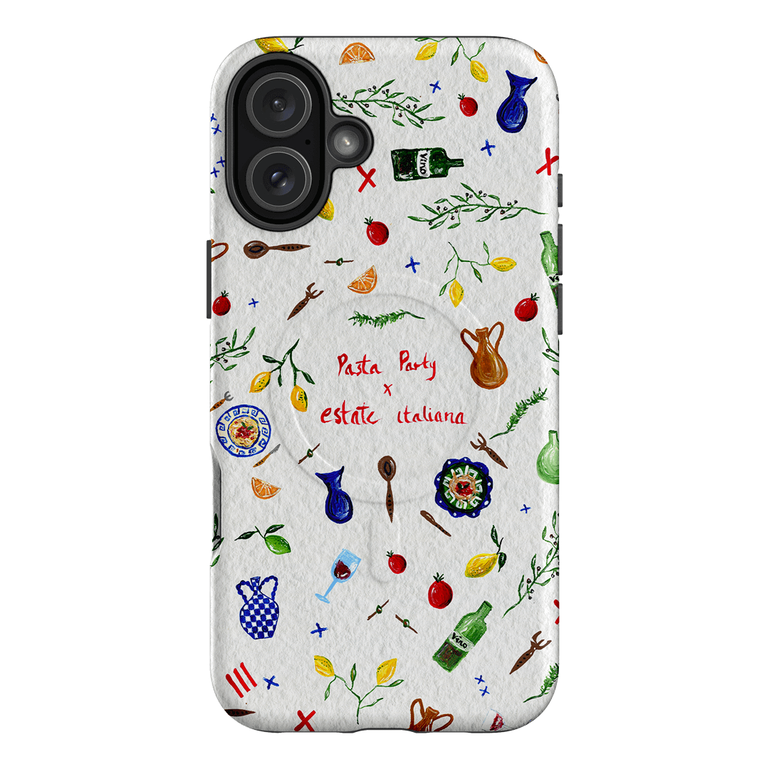 Pasta Party Printed Phone Cases iPhone 16 Plus / Armoured MagSafe by BG. Studio - The Dairy