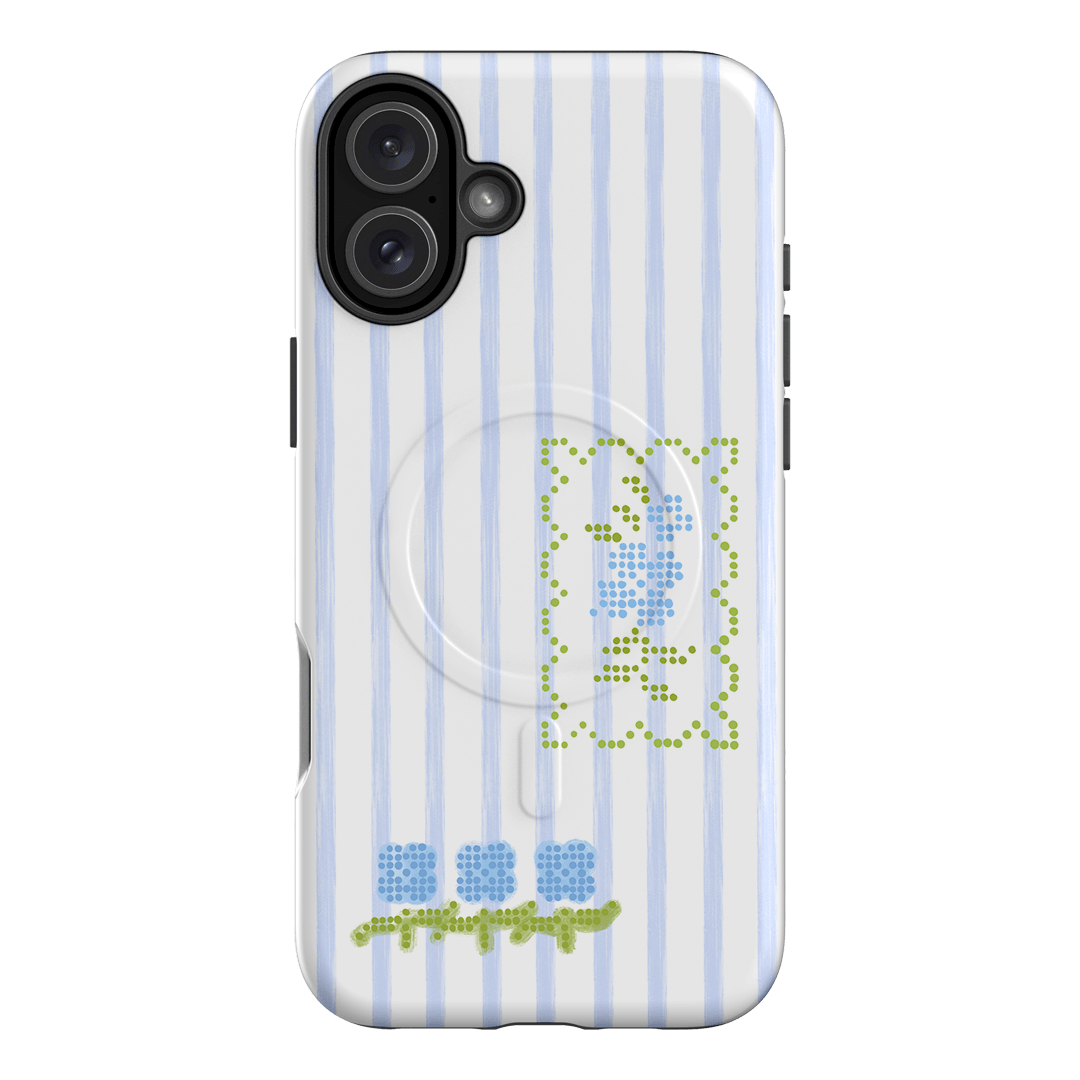 Patchwork Blue Printed Phone Cases iPhone 16 Plus / Armoured MagSafe by Kayla Carr - The Dairy