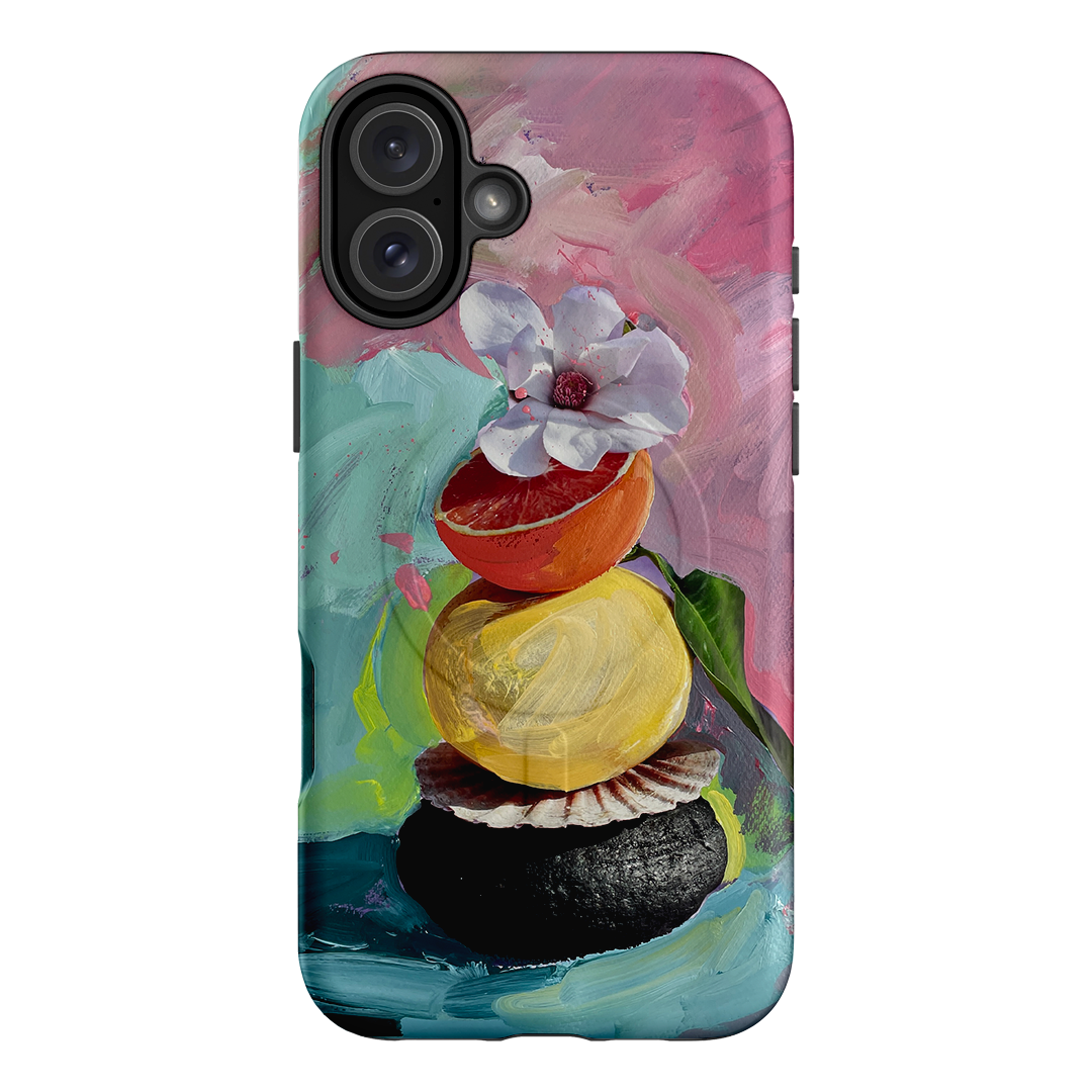 Pink Splash Printed Phone Cases iPhone 16 Plus / Armoured MagSafe by Nicole Nelius - The Dairy