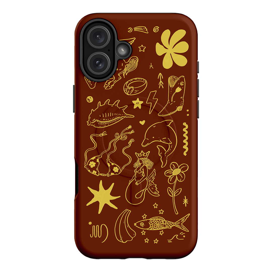 Spiced Cowboy Chocolate Printed Phone Cases iPhone 16 Plus / Armoured MagSafe by Easty Beasty - The Dairy