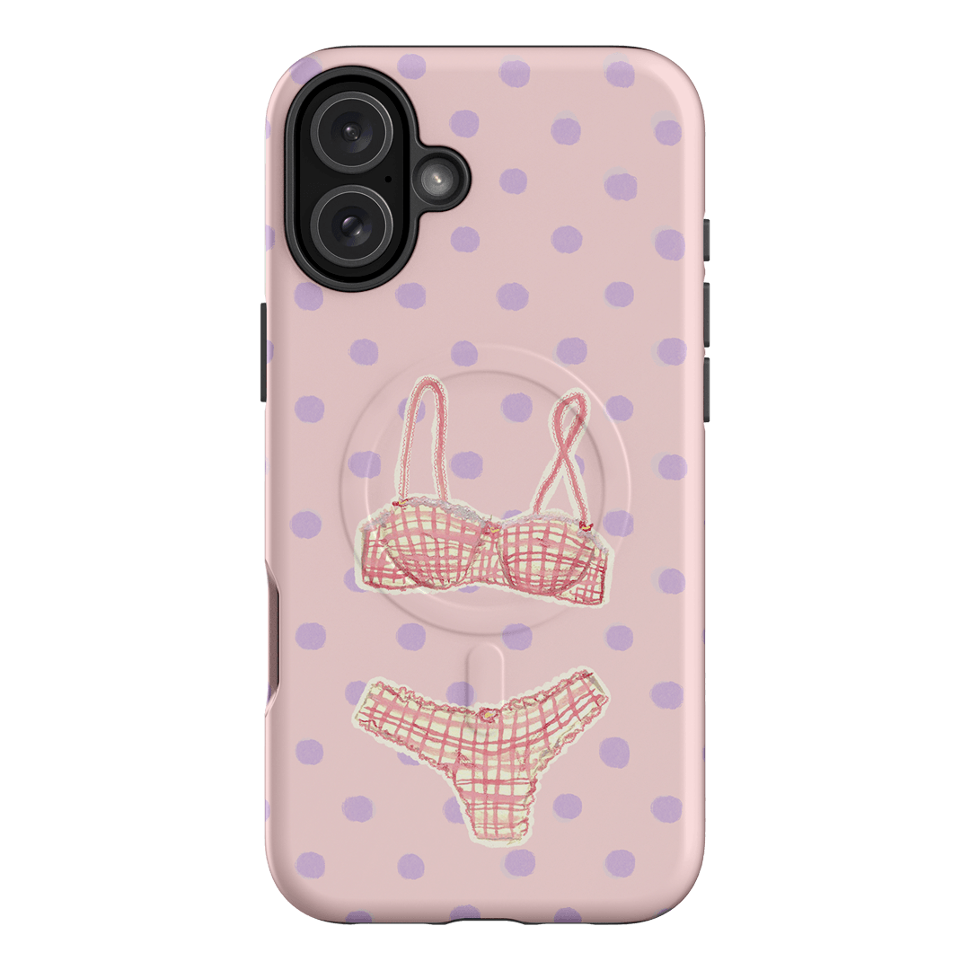 Vintage Gingham Printed Phone Cases iPhone 16 Plus / Armoured MagSafe by Kayla Carr - The Dairy