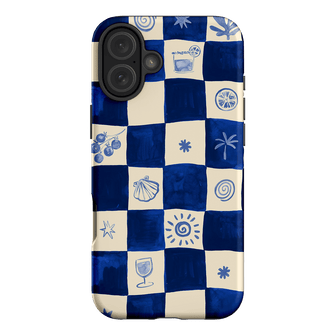 Afternoon Mezze Azure Printed Phone Cases iPhone 16 Plus / Armoured by Charlie Taylor - The Dairy