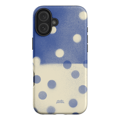 Bleu Polka Dot Printed Phone Cases iPhone 16 Plus / Armoured by Jasmine Dowling - The Dairy